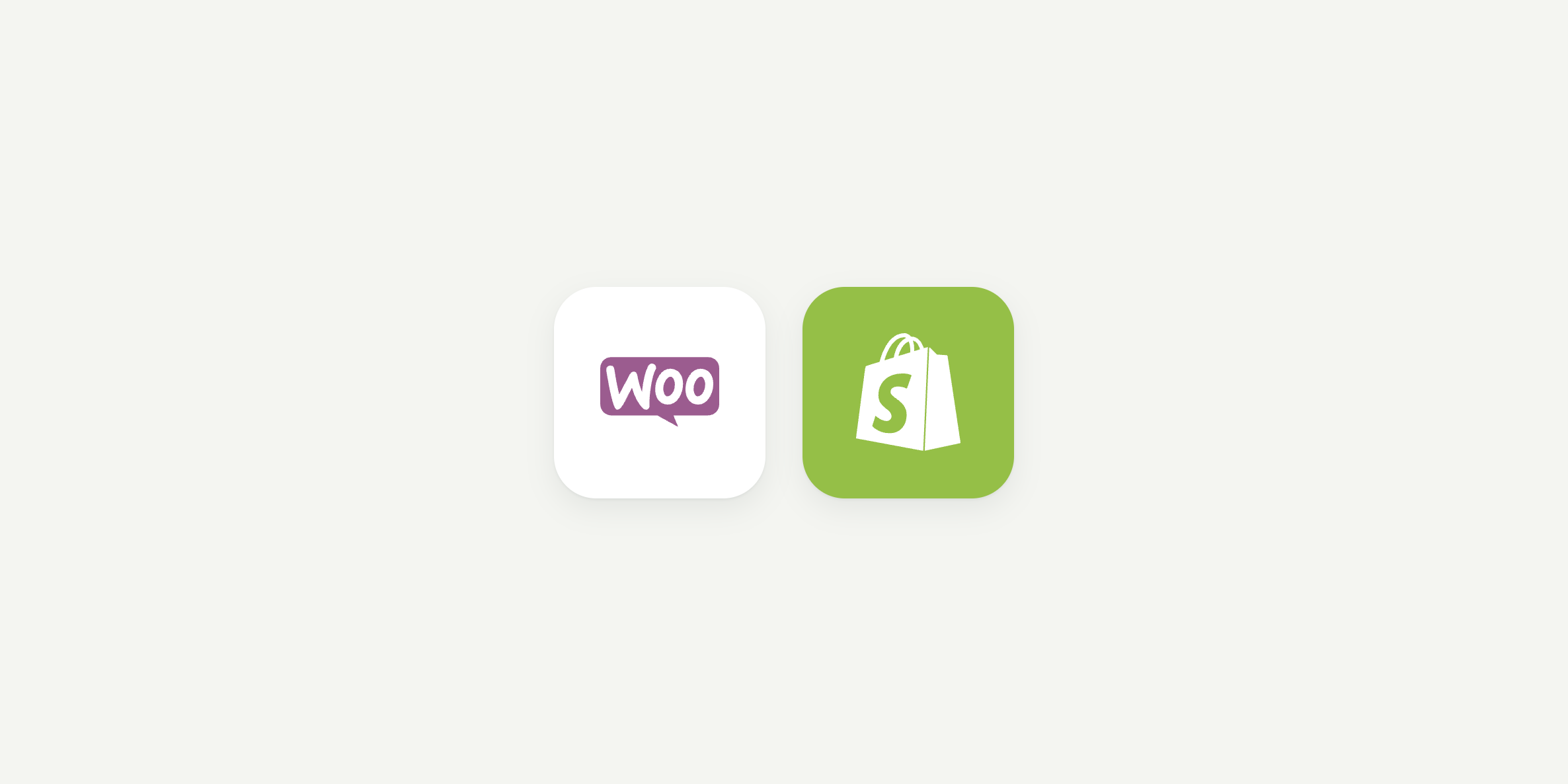 WooCommerce and Shopify connected to Bizthom