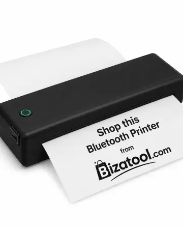 A4 Portable Thermal Bluetooth Printer
