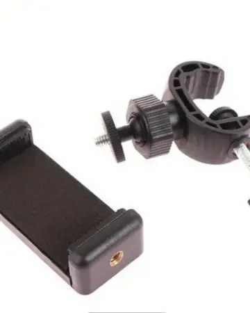 Tripod phone holder clamp