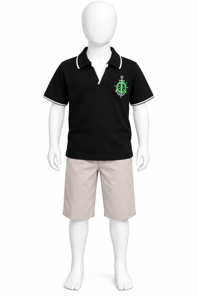 Incity boys black polo