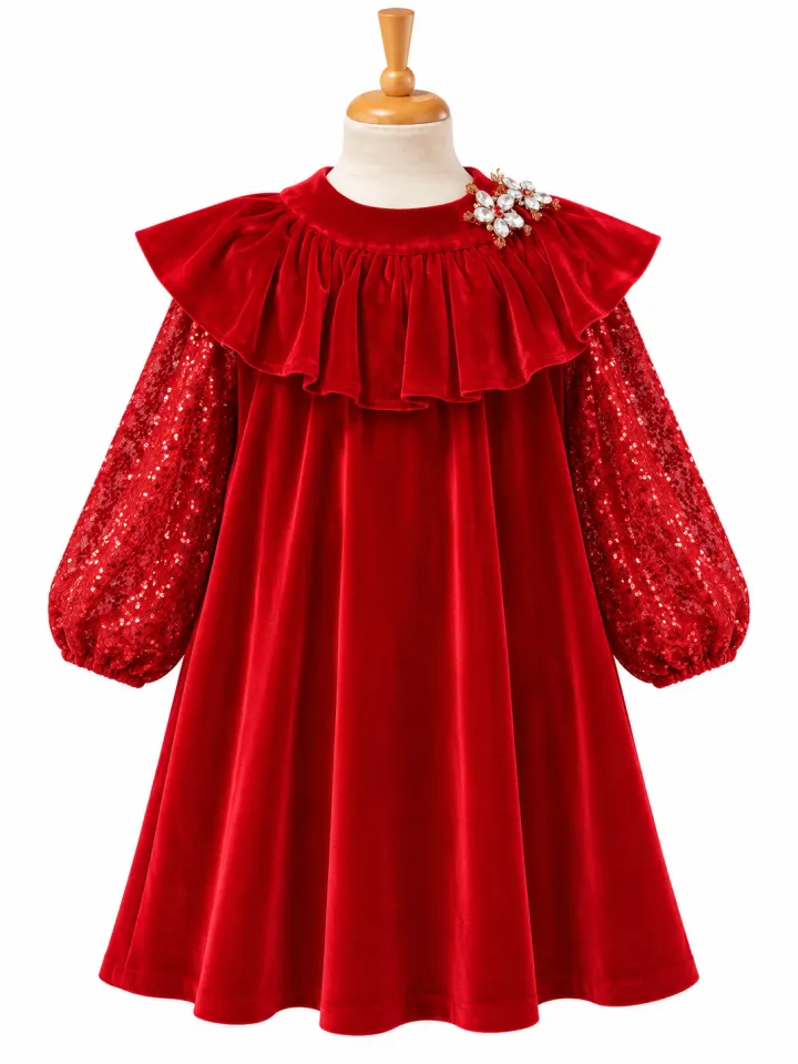 Jolanda Red dress 4-8yrs