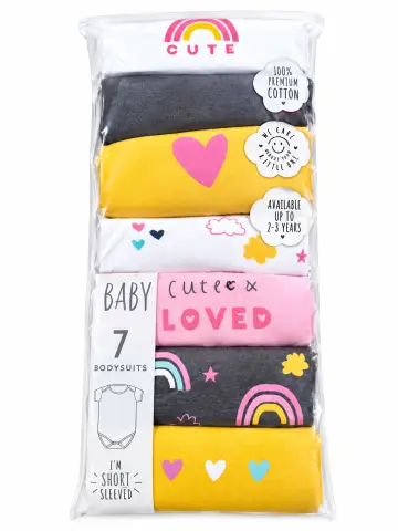George Rainbow print 7in1 body suit