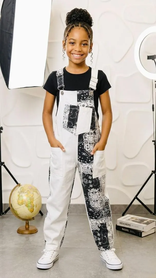 Escaleol jumpsuit white /black
