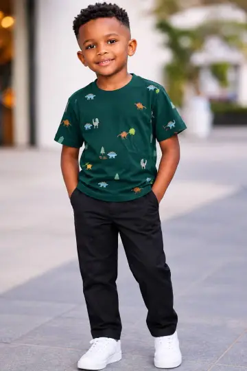 Animal design green T Shirt