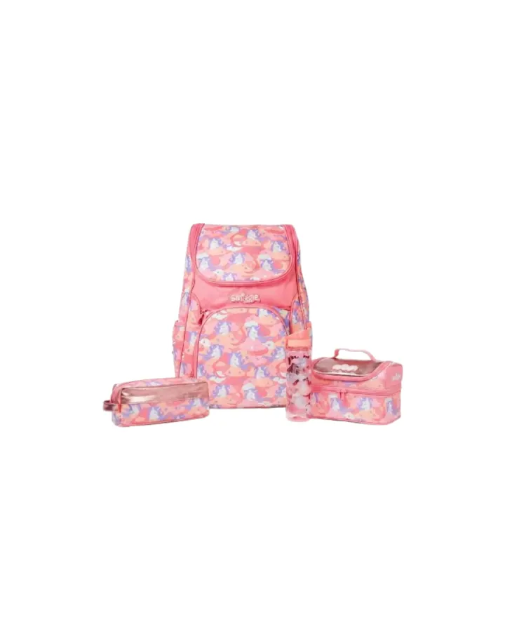 Smiggle pink cloudy 4pcs set