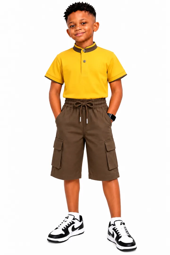 Incity 2pcs boys yellow/grey sets