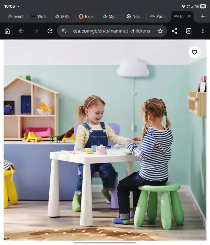 Mammut square table Ikea