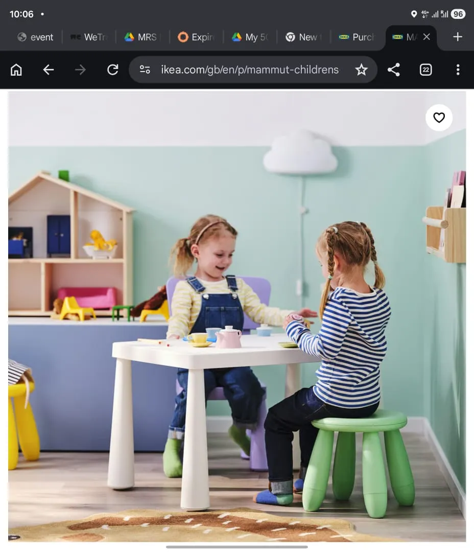 Mammut square table Ikea