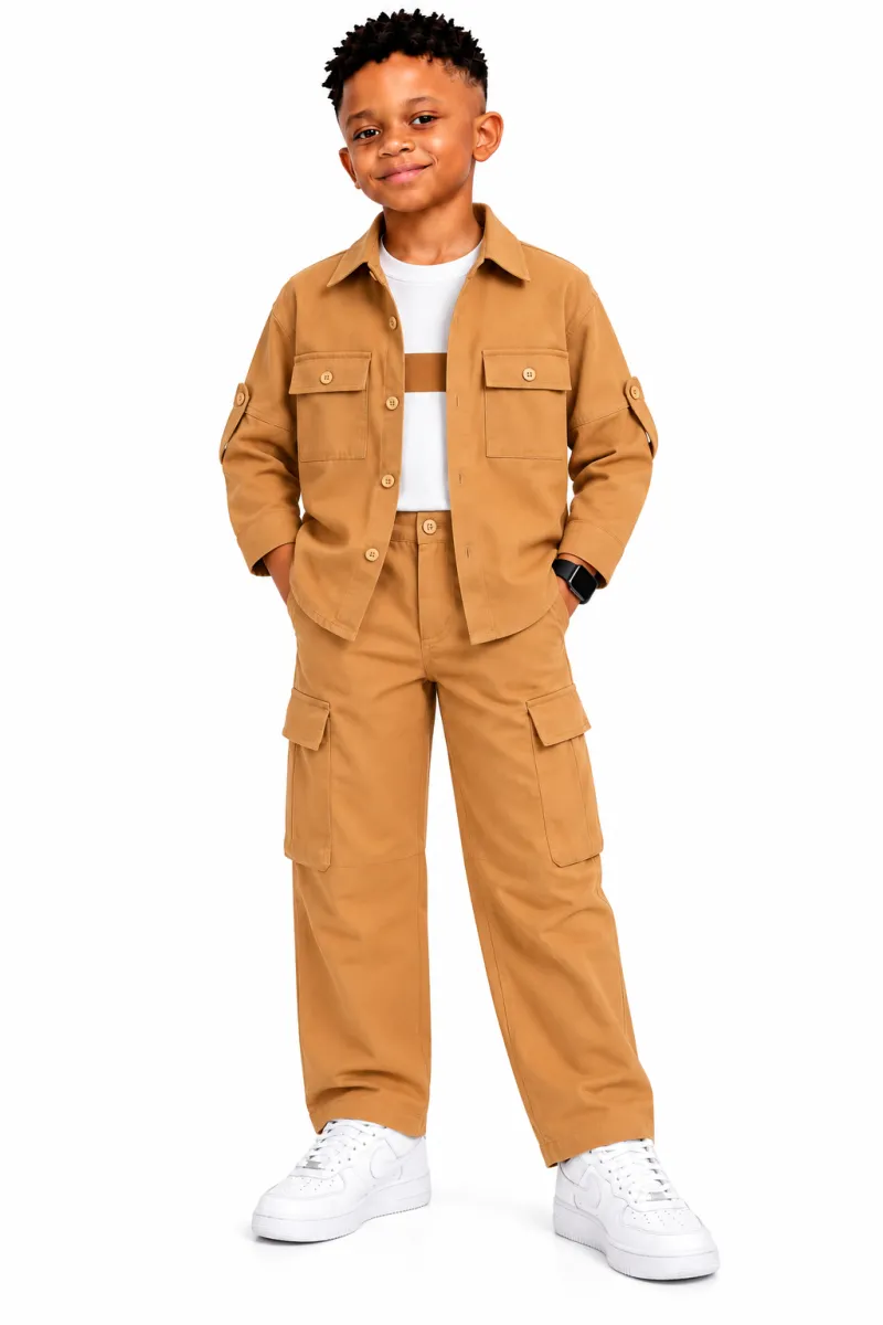 Incity 3pcs brown set8-15yrs