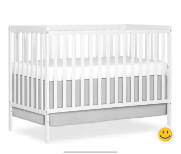 Dream On Me Synergy 5 in 1 Convertable Crib,White
