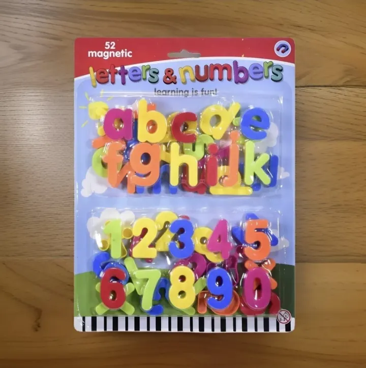Magnetic letter number