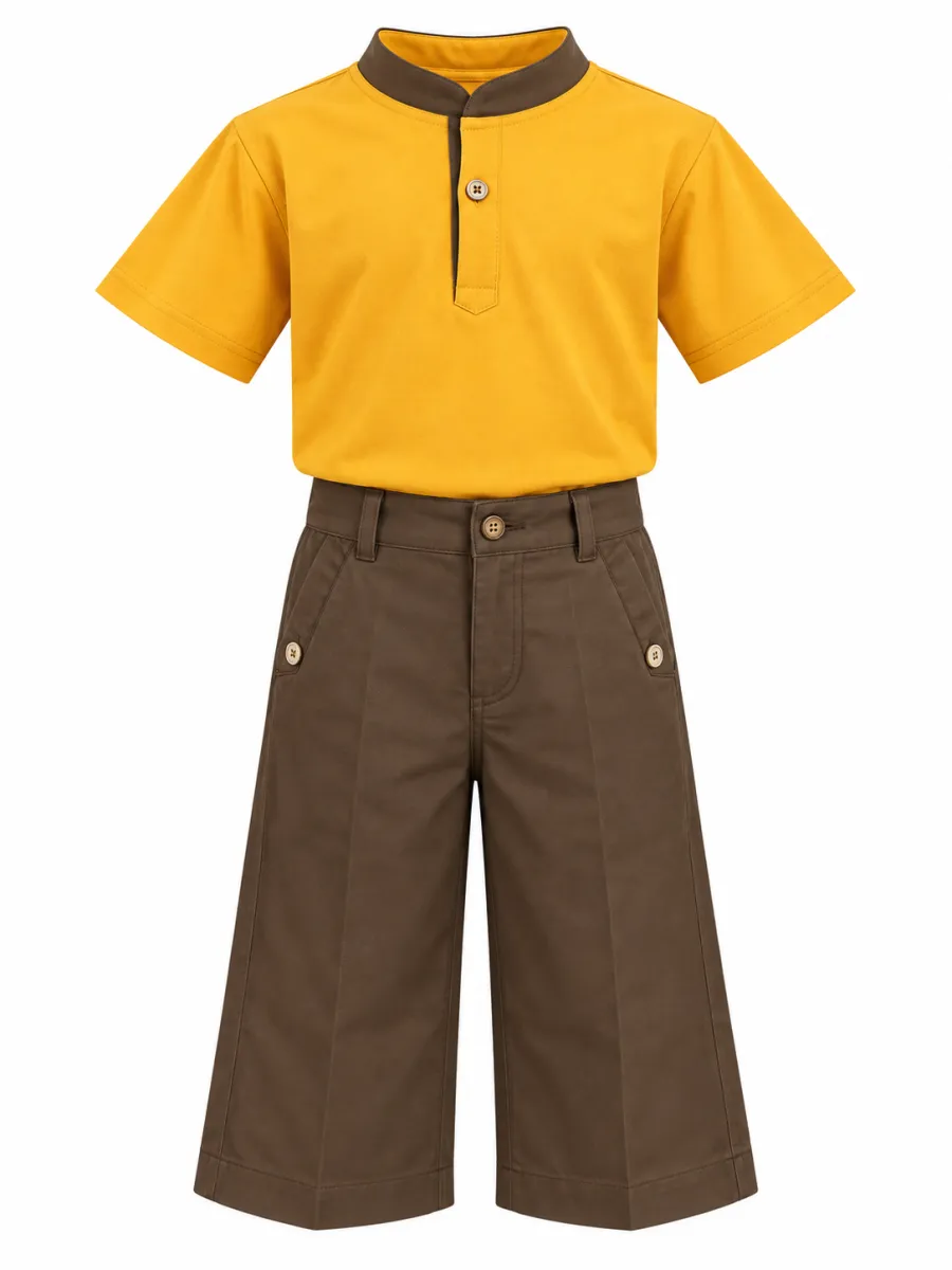 Incity 2pcs boys yellow/grey sets