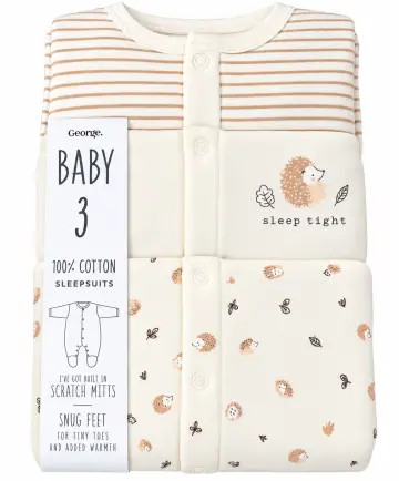 George SLEEPSUIT CREAM COLOUR