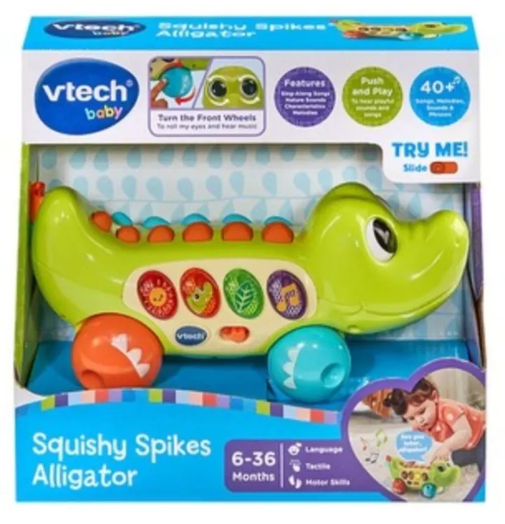 Vtech Baby Squishy Spikes Alligator