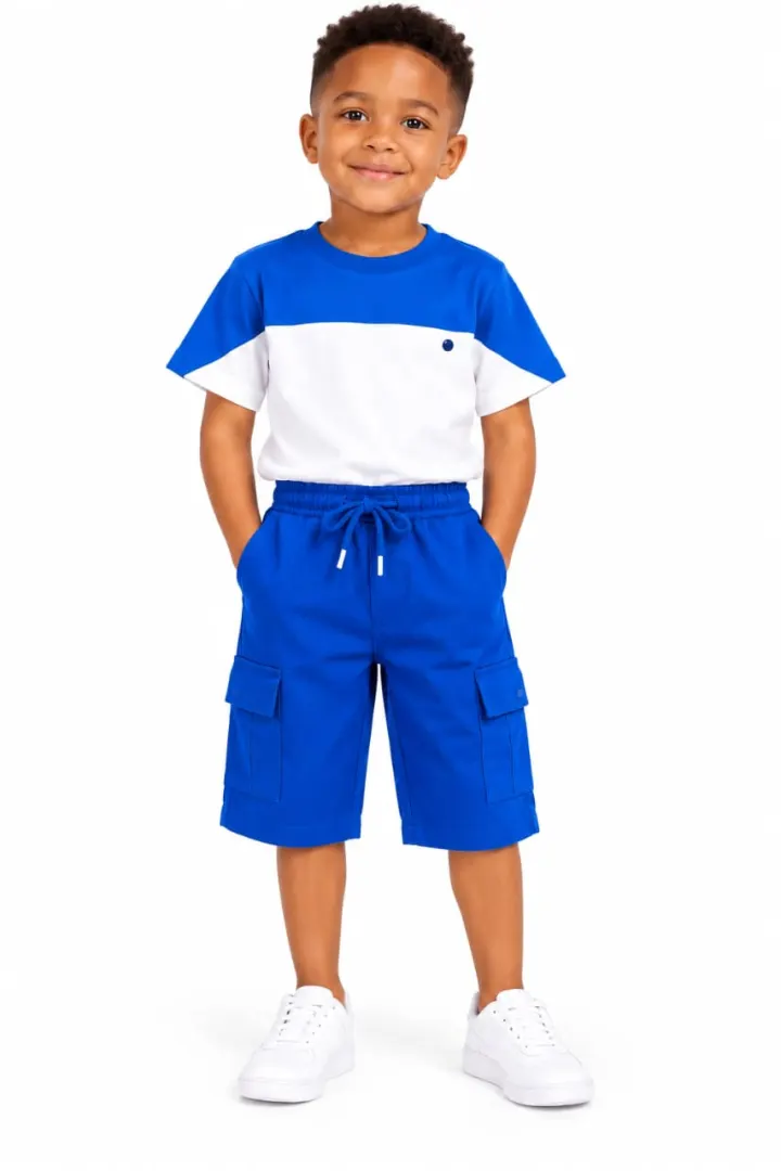Incity 2pcs blue/cream boys set