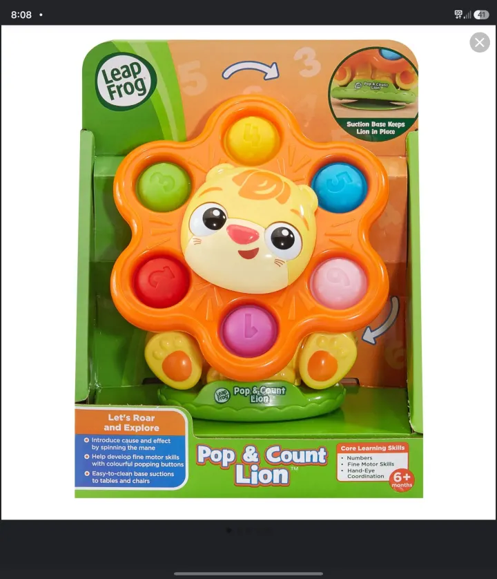 Leapfrog pop & count lion