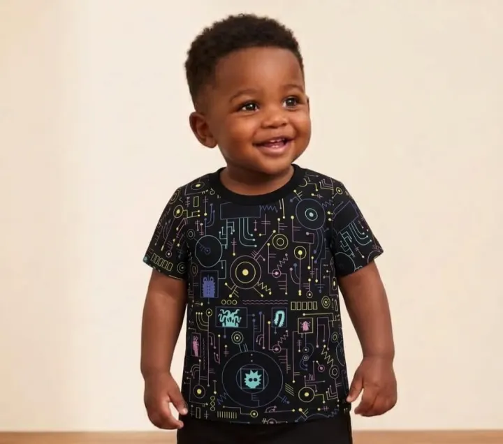 Wanex black partern top 9mos -5yrs