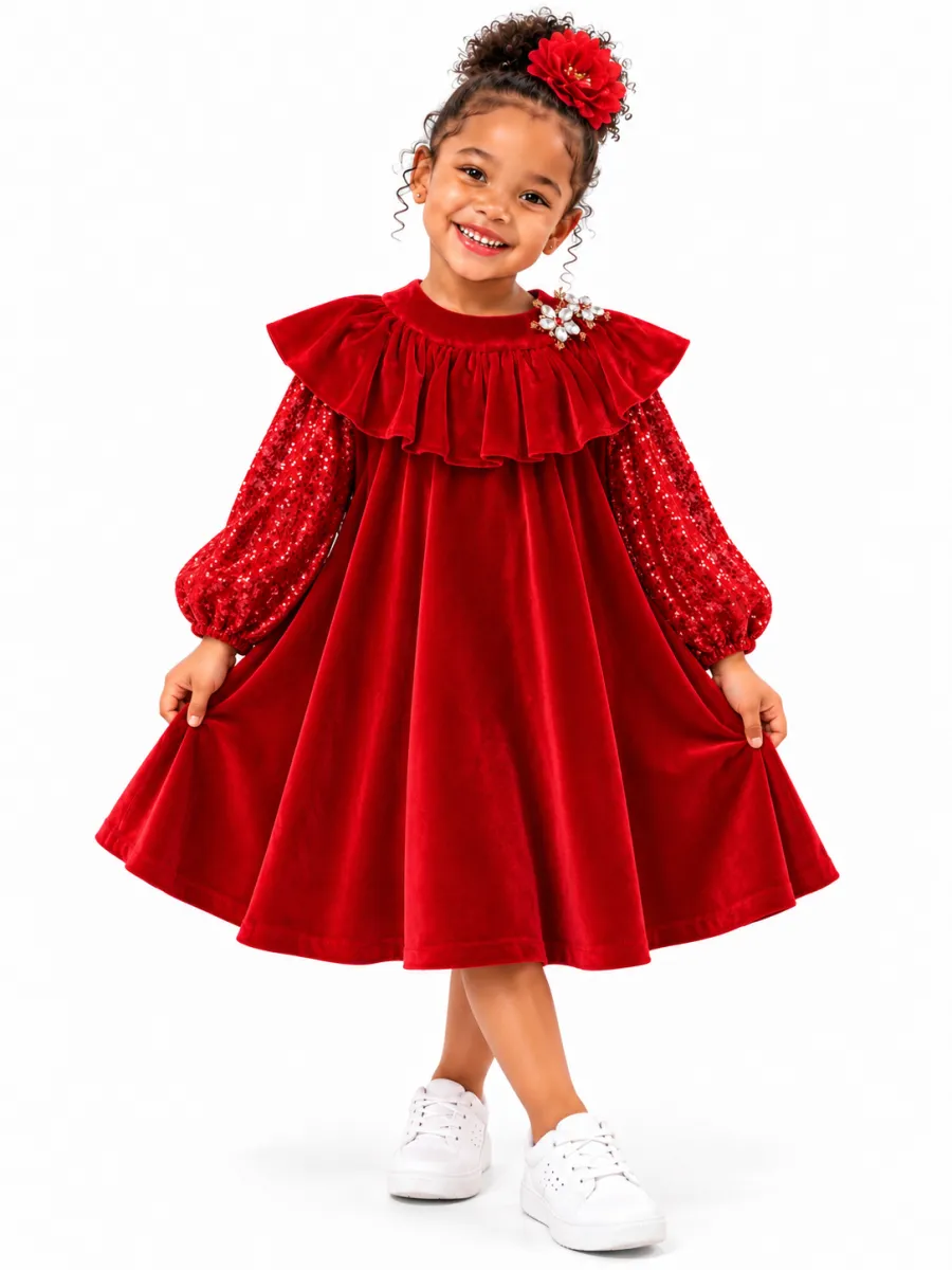 Jolanda Red dress 4-8yrs