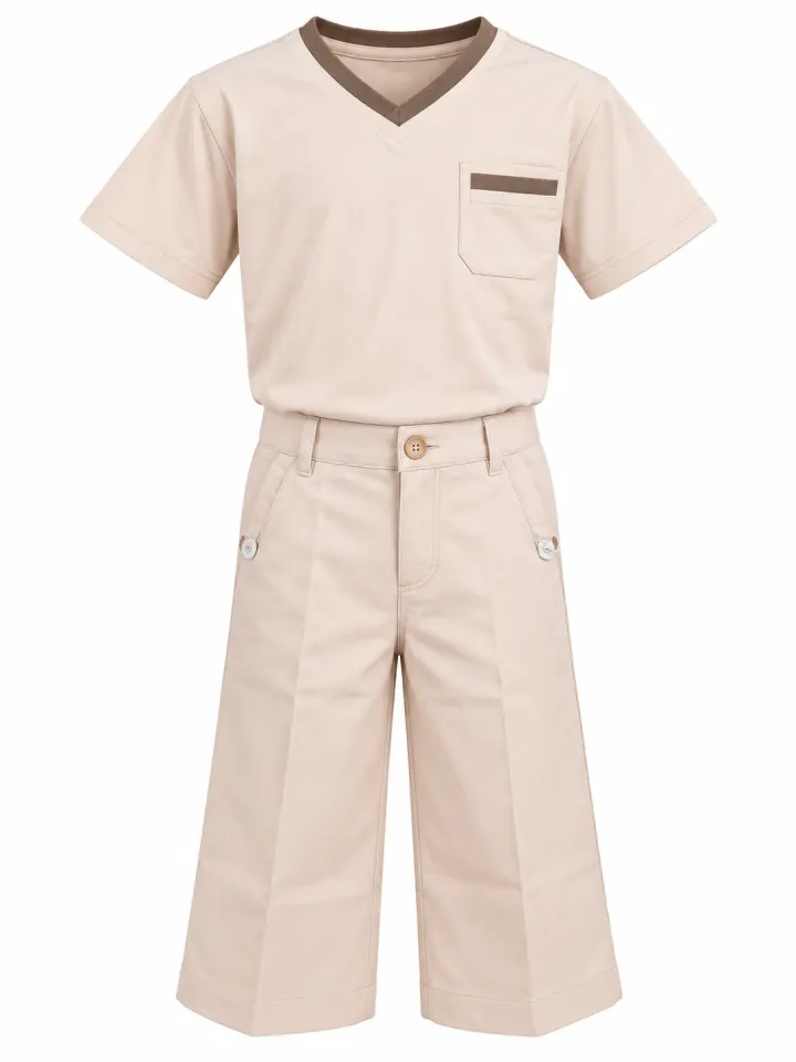 Incity 2pcs boys cream/grey sets