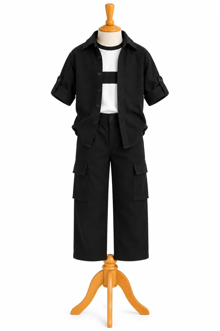 incity 3pcs boys blackset 8-15yrs