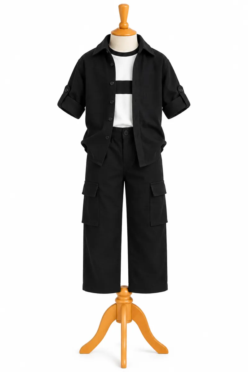 incity 3pcs boys blackset 8-15yrs