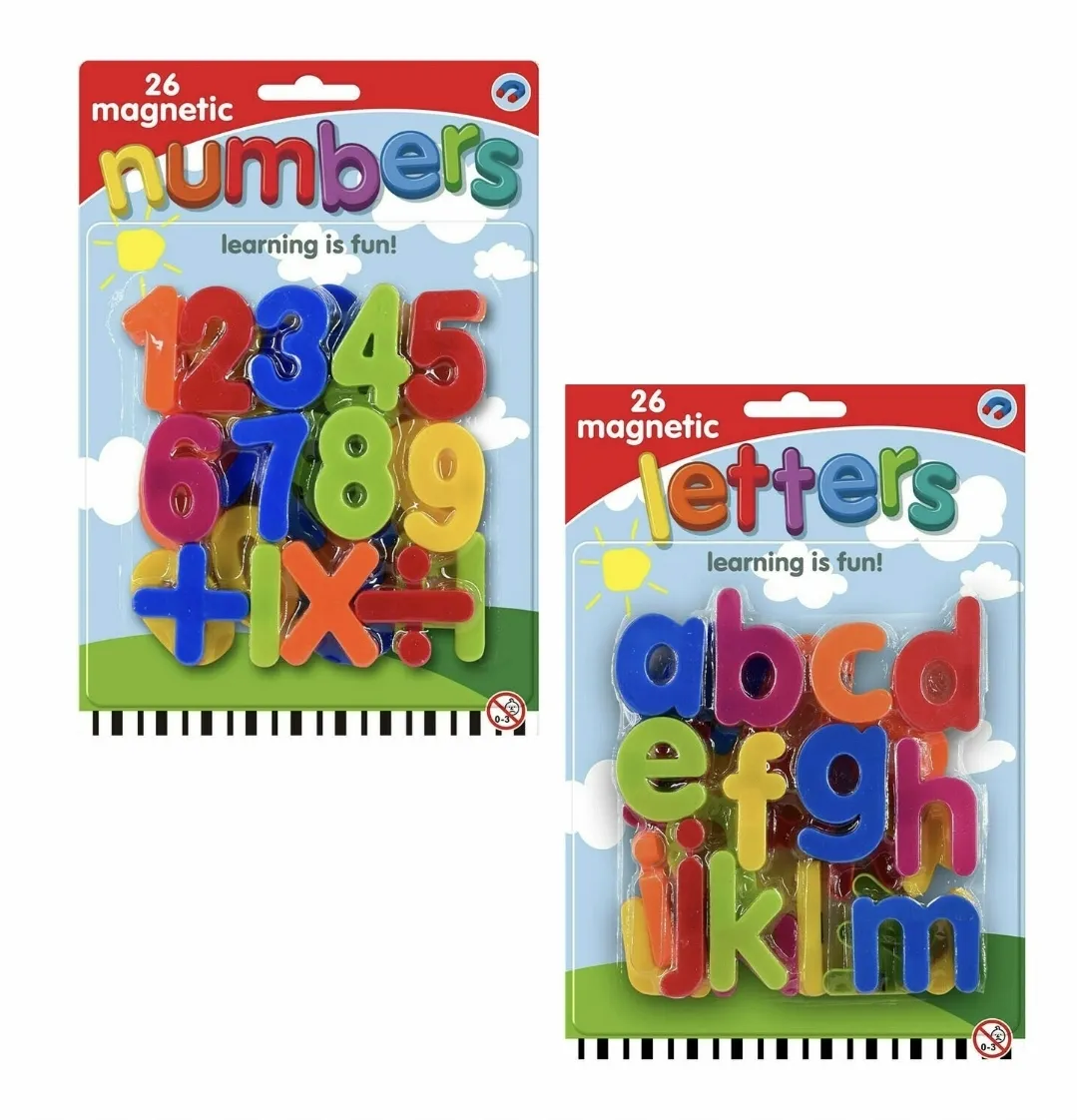Magnetic letter number