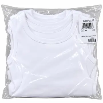 George  White Sleeveless bodysuits 5packs