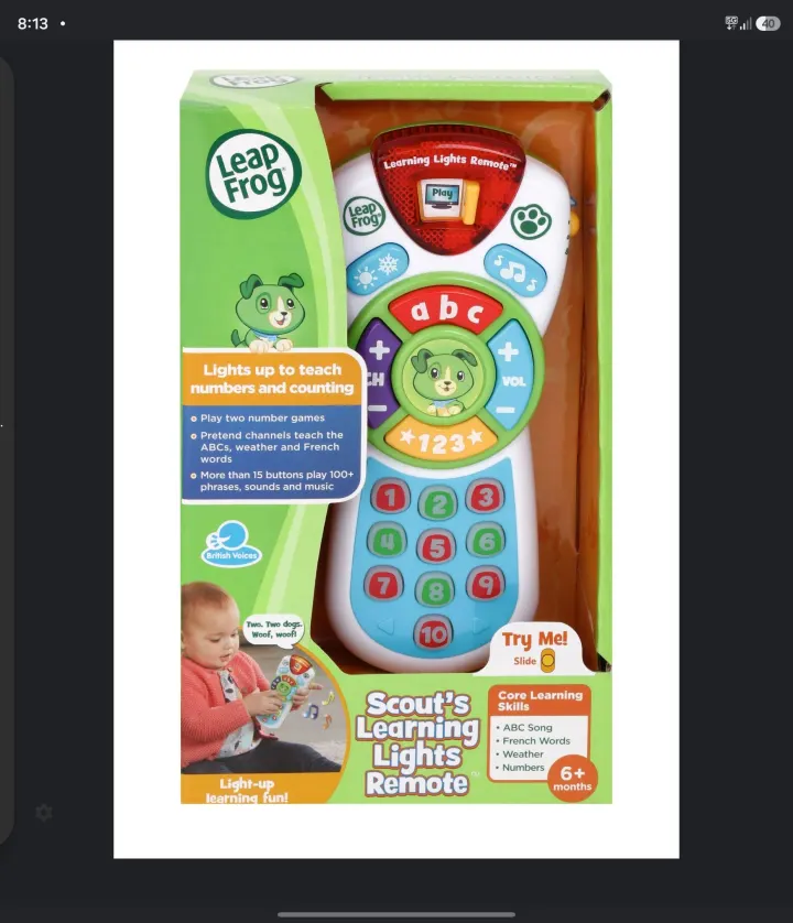 Leapfrog scouts learning light remote