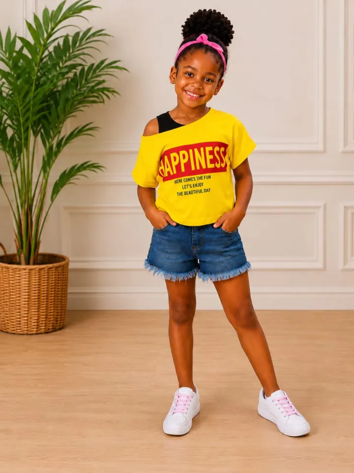 Wanex 2pcGtop yellownblack 7-12yrs