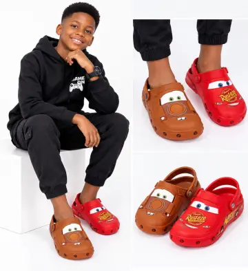 Cars Toddler and Little Kids Adjustable strap clogs