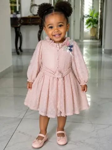 Miss trendy pink baby dress