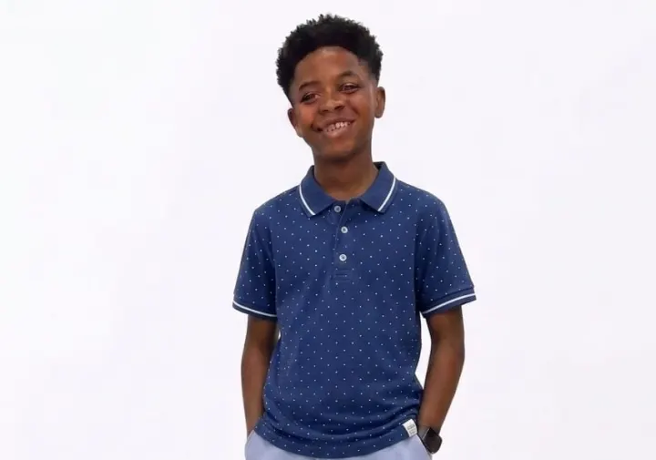 Wanex blue dotedpolo B2-7yrs