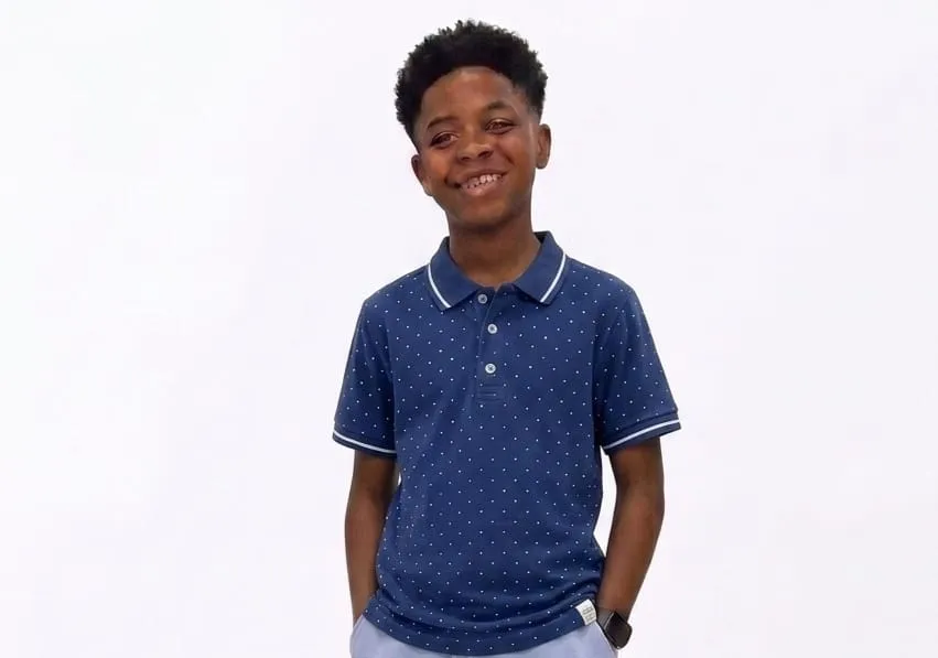 Wanex blue dotedpolo B2-7yrs