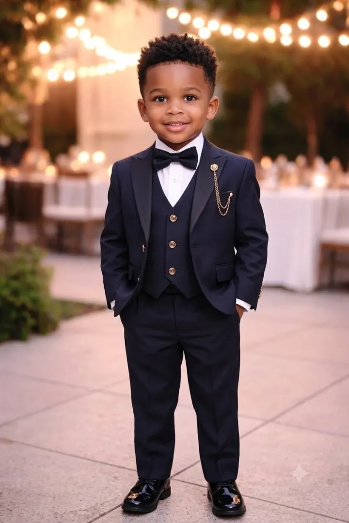 Messy Blackboys suit 3-6yrs