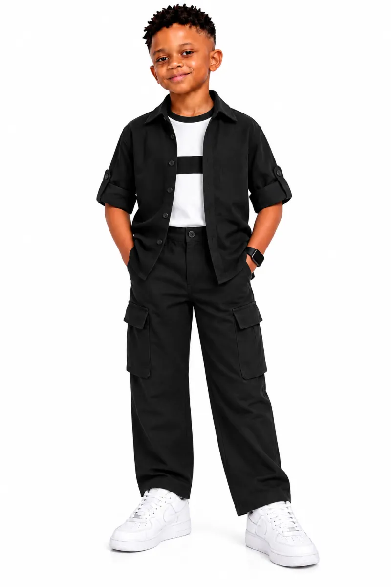 incity 3pcs boys blackset 8-15yrs