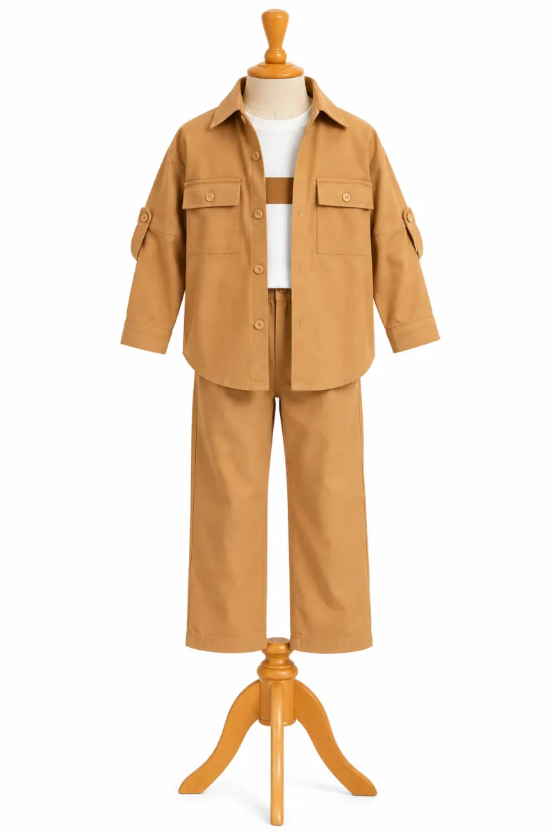 Incity 3pcs brown set8-15yrs