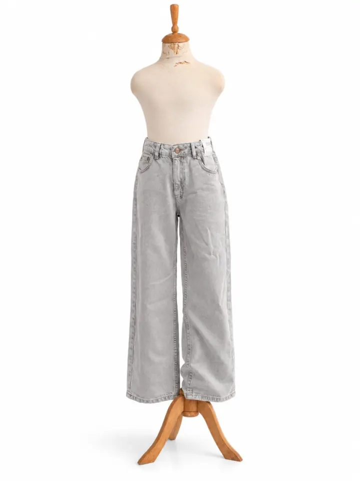 Prim grey jeans wide leg