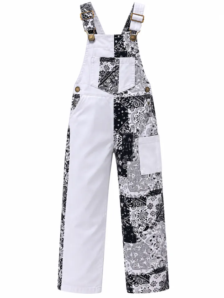 Escaleol jumpsuit white /black