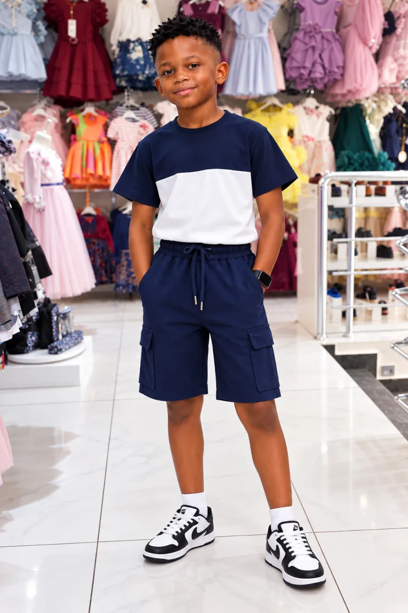 Incity 2pcs boys blue set