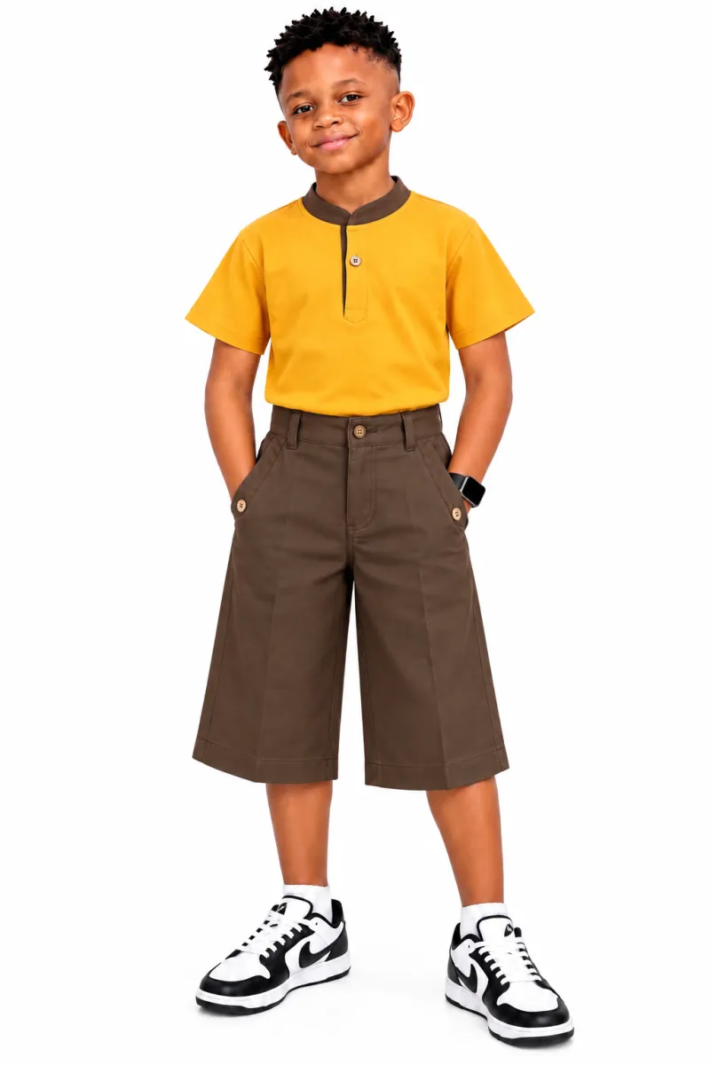 Incity 2pcs boys yellow/grey sets
