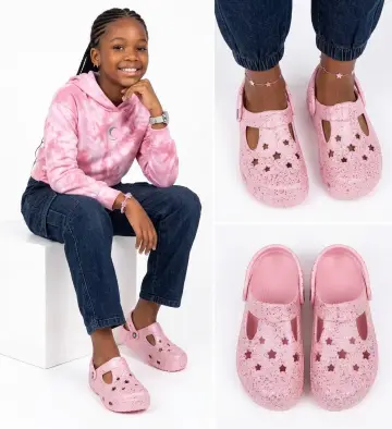 Justice Little Girls bow Clogs