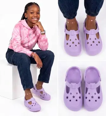 Justice LittleGirls Bow Platform Clog Sandals