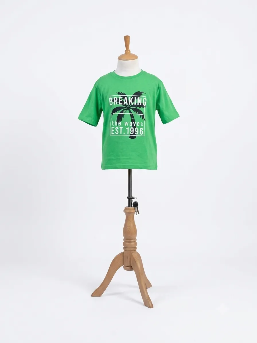 Wanex Tshirt Gre/Ora/Blu B2-7yrs
