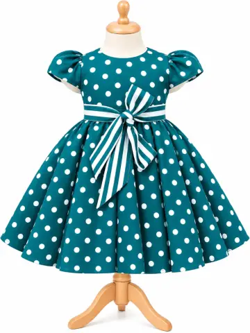 Miss Trendy poker dote dress 9-36mos