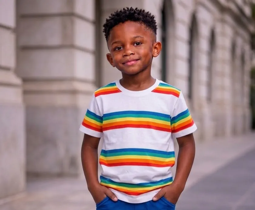 Wanex rainbow shirt B3-8yrs