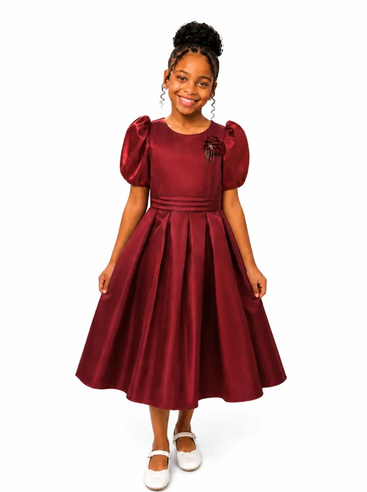 Beggi wine dress8-12yrs