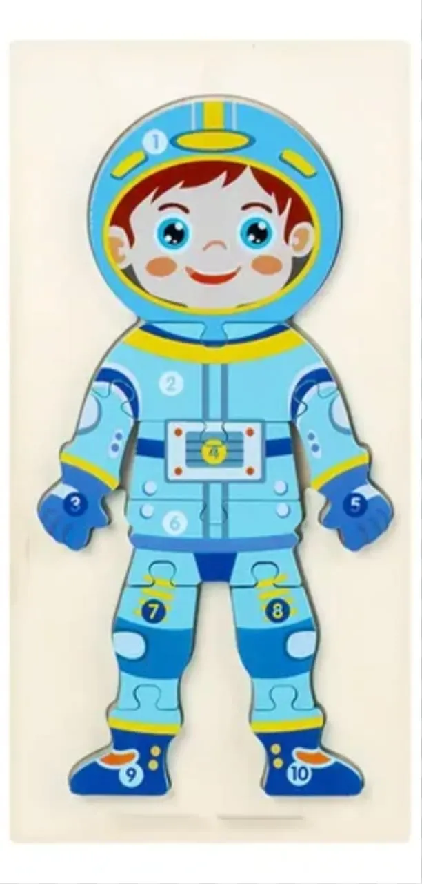 Character wood puzzle