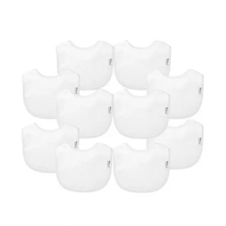 George Baby 10 in 1 Bibs white