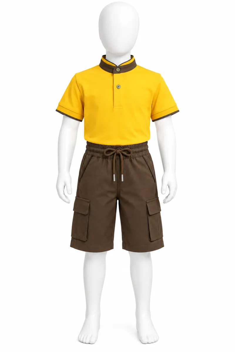 Incity 2pcs boys yellow/grey sets