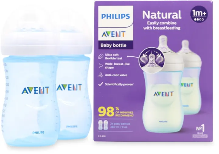 Avent 2baby bottle blue